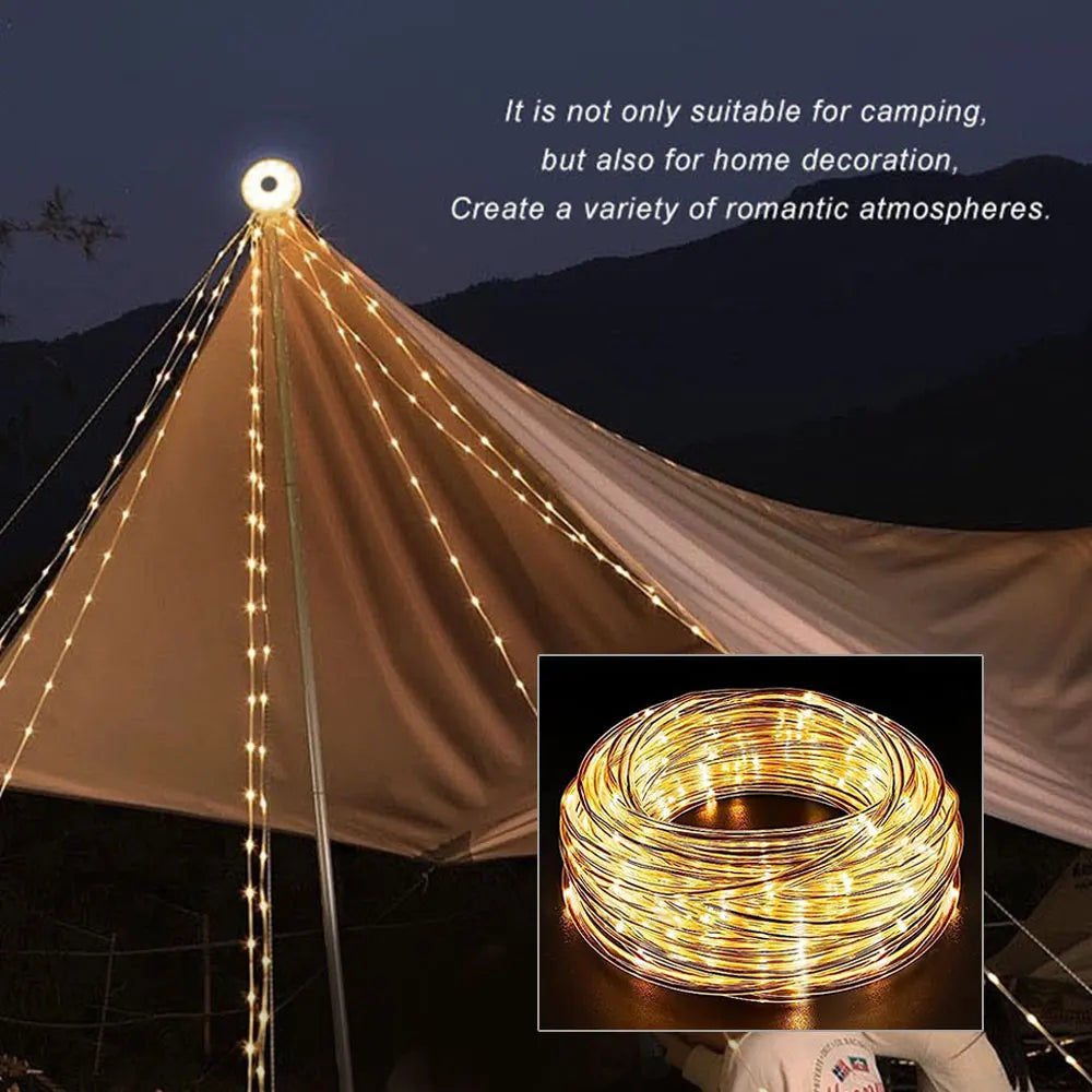 Lisslune | Star String USB Rechargeable Camp String Lights