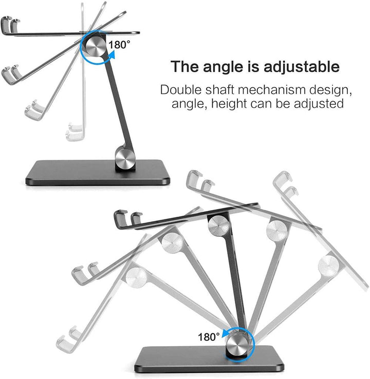 Lisslune | Adjustable ergonomic metal stand for phones and tablets - Optimize your device interaction