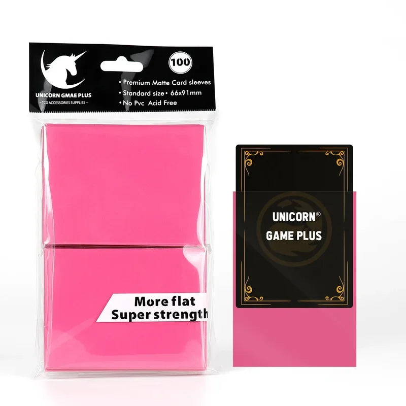 Rynx | 100 Pieces/Set Matte Standard Size Card Sleeves TCG Trading Cards Protection for Tarot Shield Board Games Magic Sleeves 66x91mm