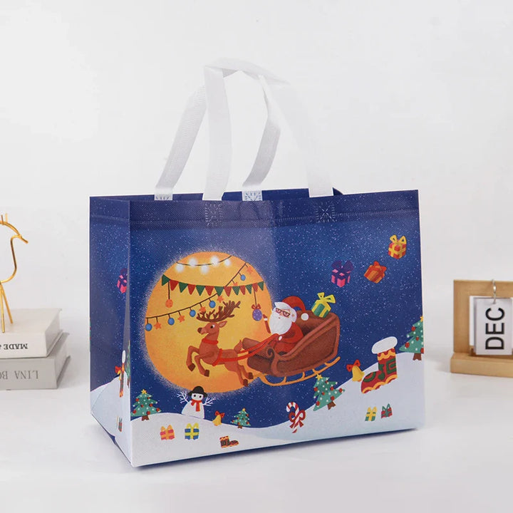 Rynx Christmas gift bag Santa Claus snowman candy gift wrapping bag 2024 Merry Christmas party home decoration Navidad Noel 2025 New Year