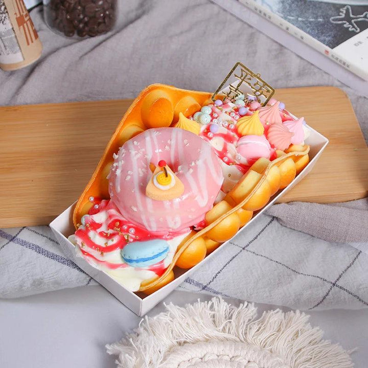 Lisslune | Artificial Egg Puff Cup Model - 1PC Realistic Artificial Food Decoration for Photography