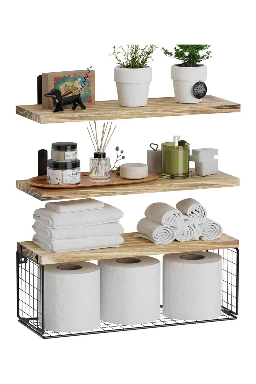 Lisslune | floating bathroom shelves