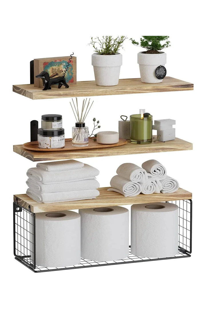 Lisslune | floating bathroom shelves