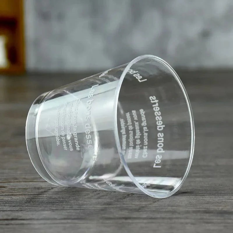 Lisslune | Elegant clear dessert cup collection with lids and spoons - Perfect for ice cream, yogurt, and mousse