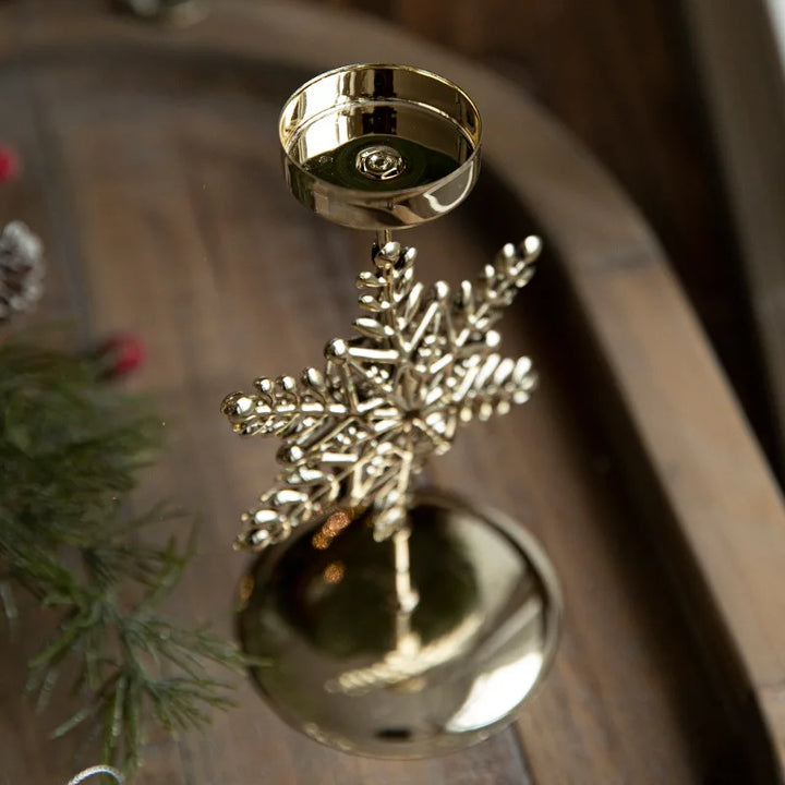 Rynx | Christmas Golden Wrought Iron Candle Holder Star Moose Christmas Tree Candle Holder Merry Christmas New Year Table Decoration