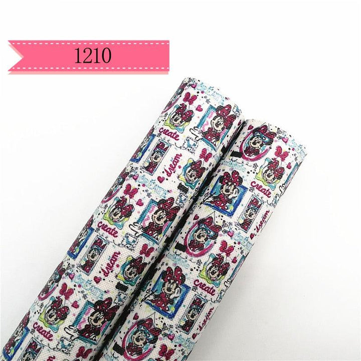 Lisslune | Cartoon-Inspired Synthetic Leather Craft Rolls - Set of 2 - 20x134cm Each