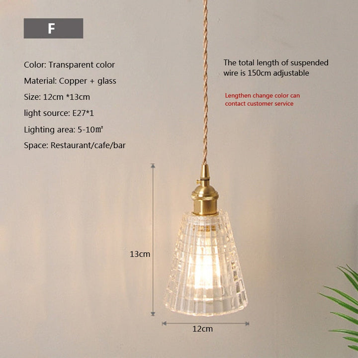 Lisslune | Nordic Brilliance Transparent Glass Pendant Lamp