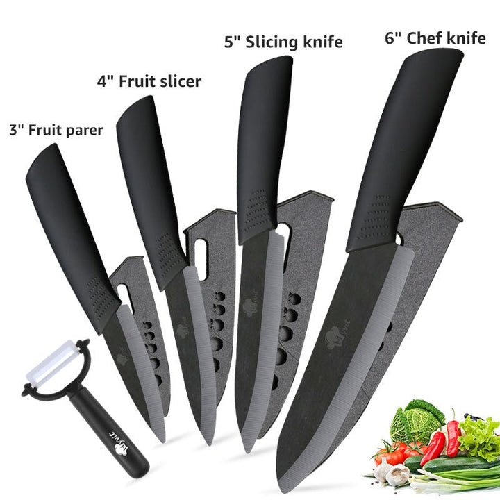 Lisslune | Ceramic Kitchen Chef Mastery Knife Set