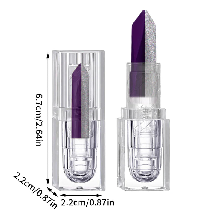 Rynx | Purple Lipstick Color Changing Red Rose Hydrating Lipstick Cosmetics Easy to Use Lipstick Refill