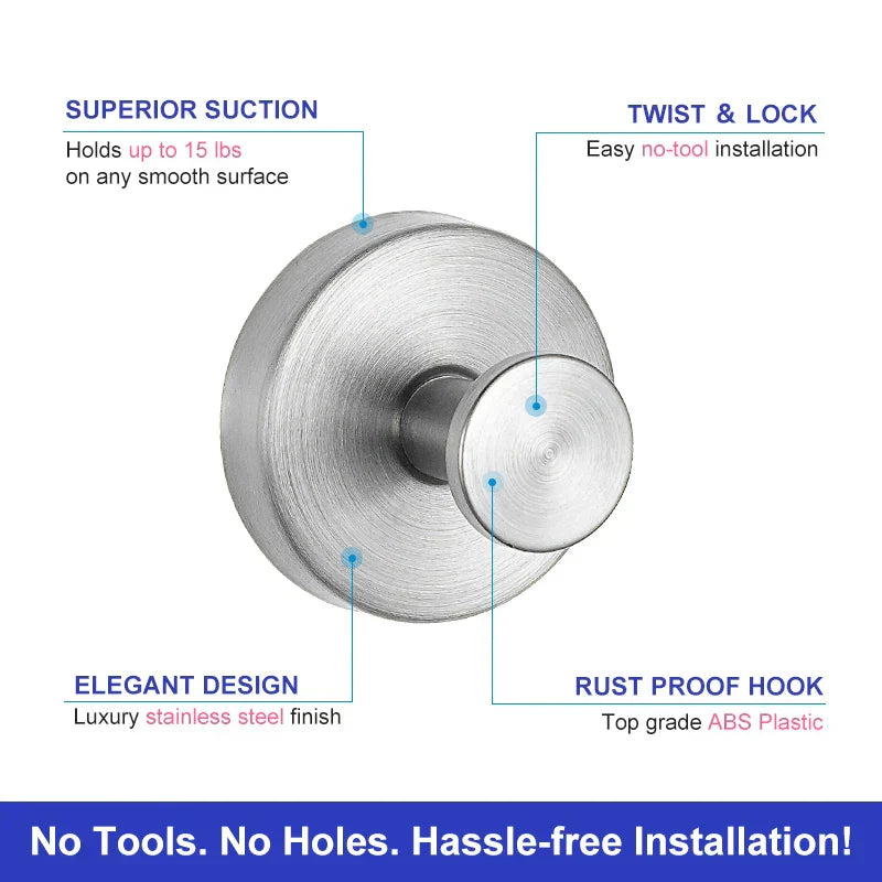 Lisslune | Saughaken – Secure and versatile: Strong metal hook for any surface