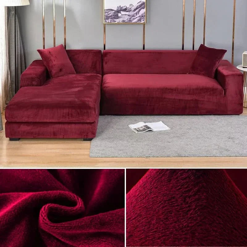 Lisslune | PlushFit - High-Quality Sofa Covers Made of Stretch Velvet