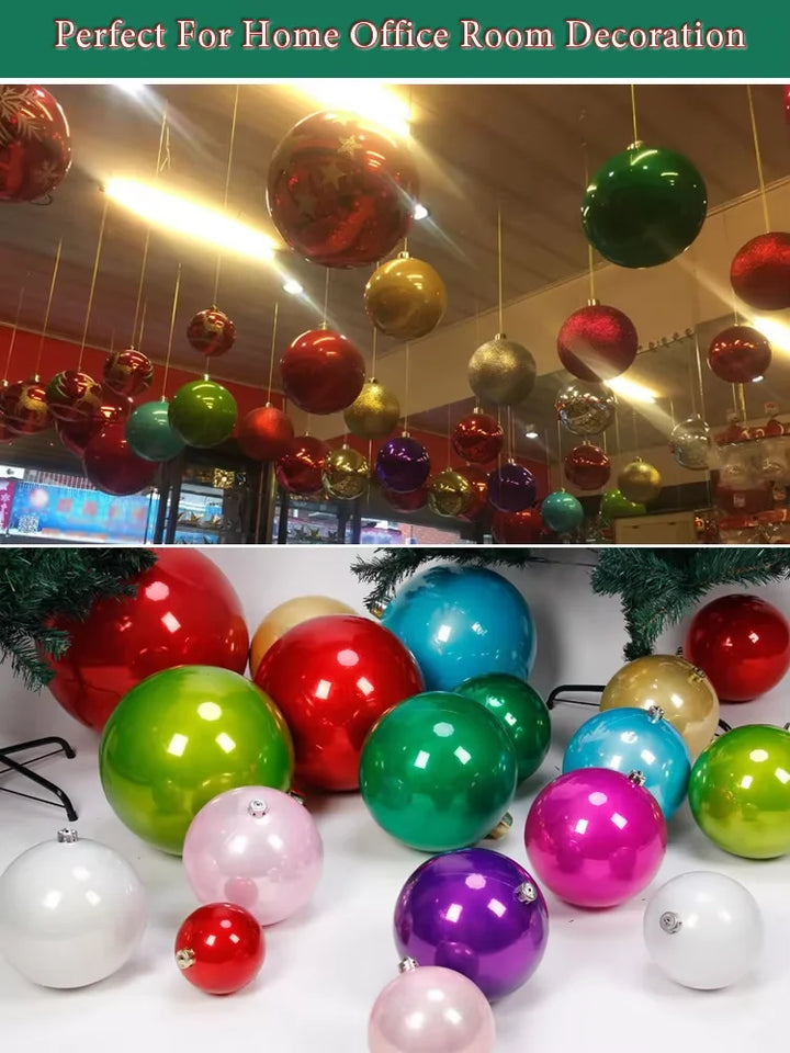 Rynx | 1pcs 120mm-250mm Pearl shiny Christmas tree ball decoration hanging for home bar party birthday wedding Xmas decoration