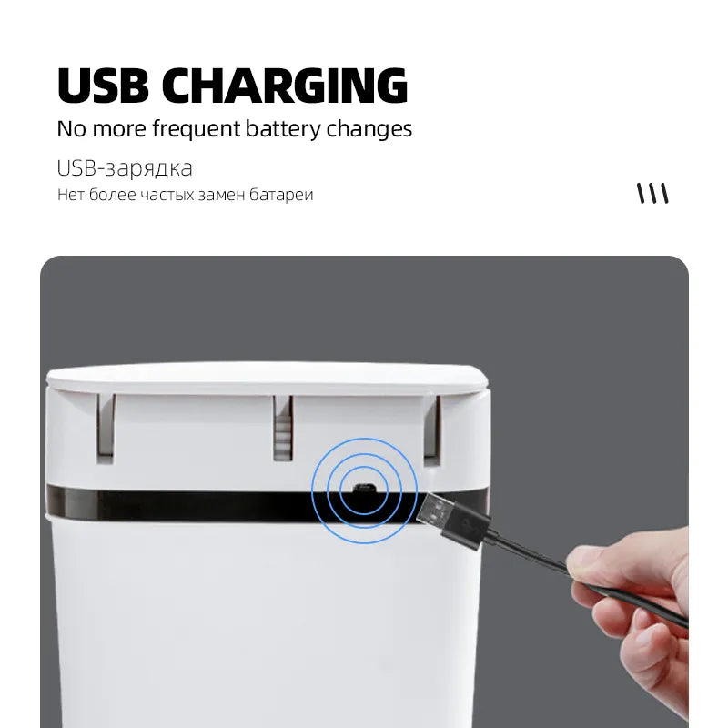Lisslune | Waterproof Smart Wave Sensor Automatic Trash Can