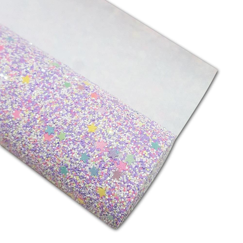 Lisslune | Glittering purple faux leather craft set for creative projects