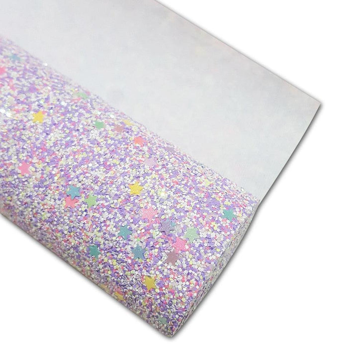 Lisslune | Glittering purple faux leather craft set for creative projects