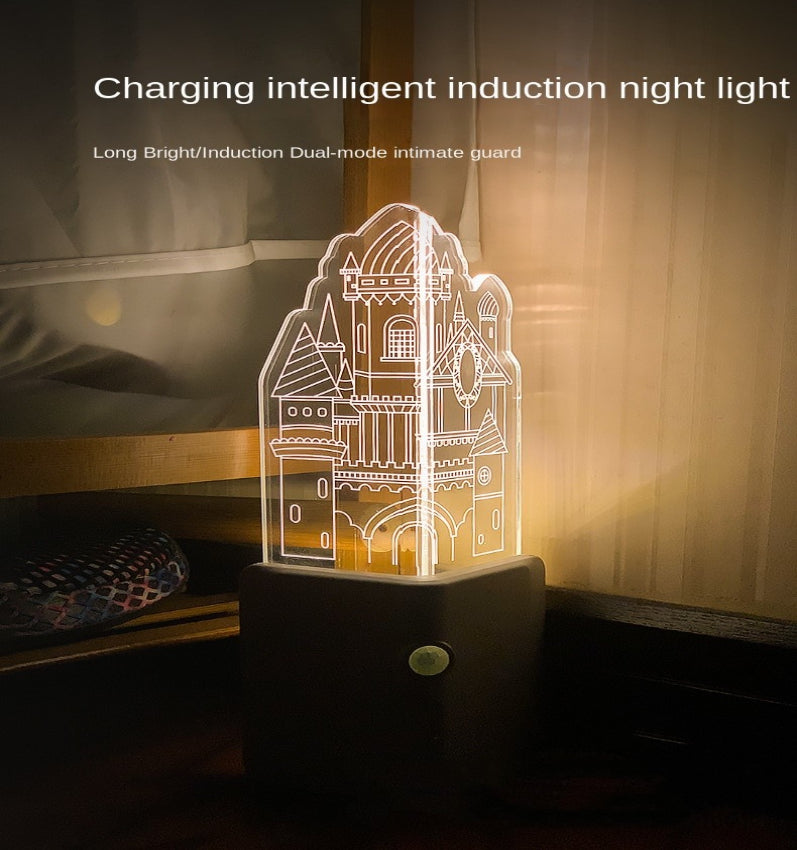 Lisslune | 3D LED Rechargeable Wall Night Lamp