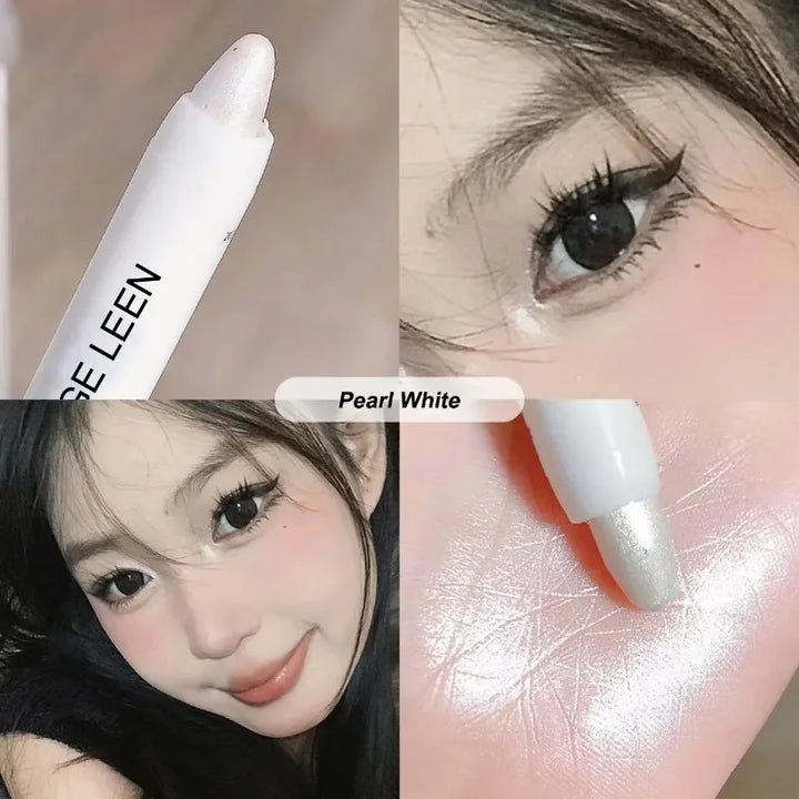 Rynx | Pearls Matte White Eyeliner Pencil Eye Head Brightening Flash Highlighter Eyeshadow Pencil Waterproof Lying Silk Caterpillar Pencil Cosmetics