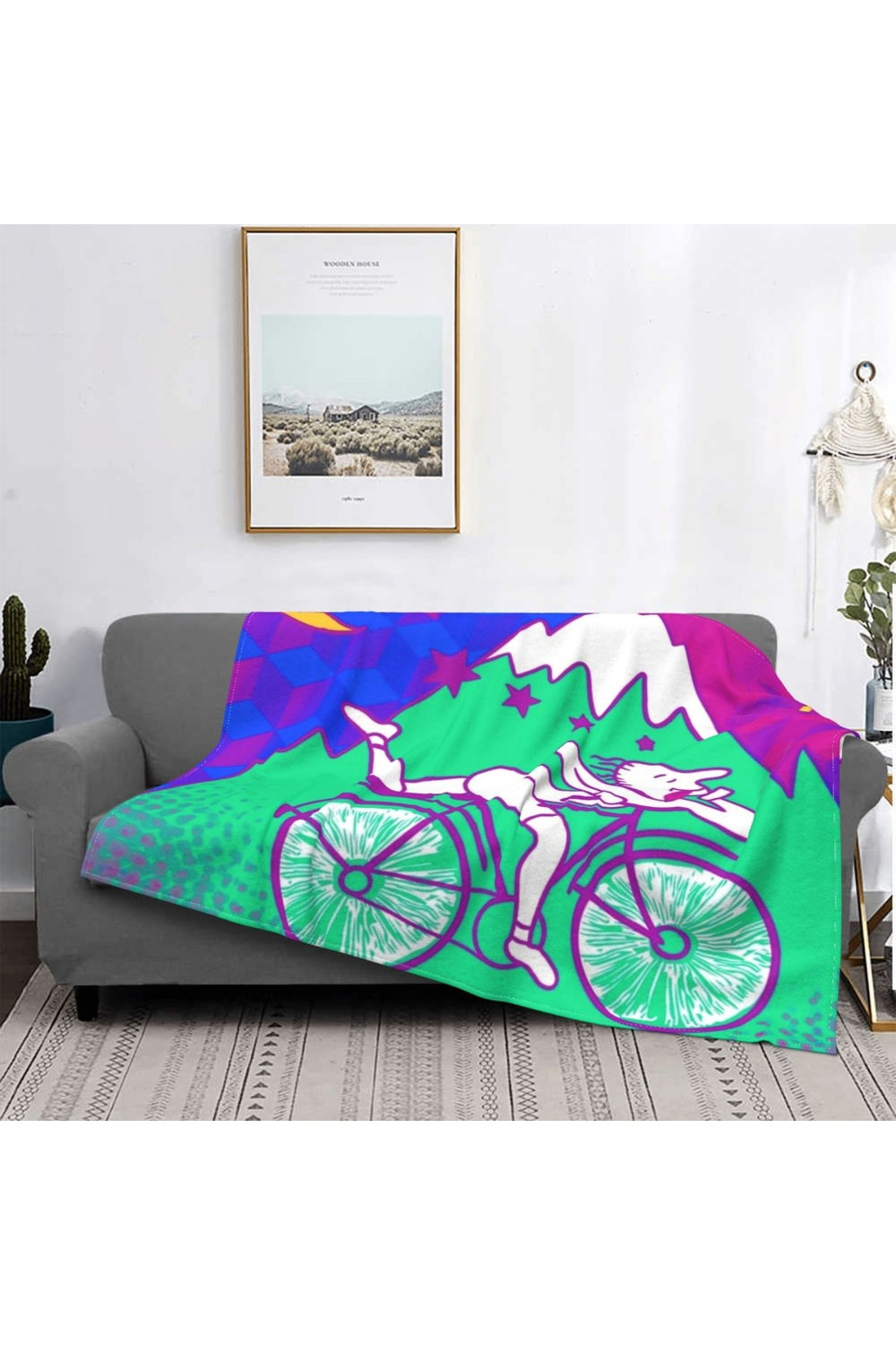 Lisslune | Hoffman Bicycle Day Throw Blanket