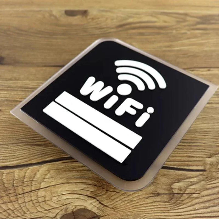 Lisslune | 3D Acrylic WiFi Access Reminder Board for Restaurants and Public Spaces