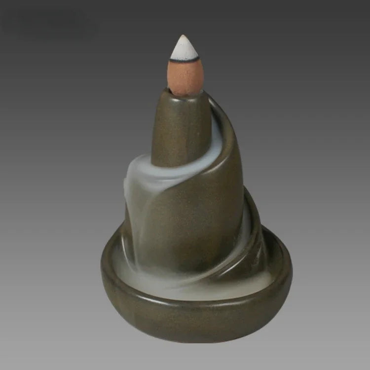 Lisslune | Black River Ceramic Backflow Incense Burner