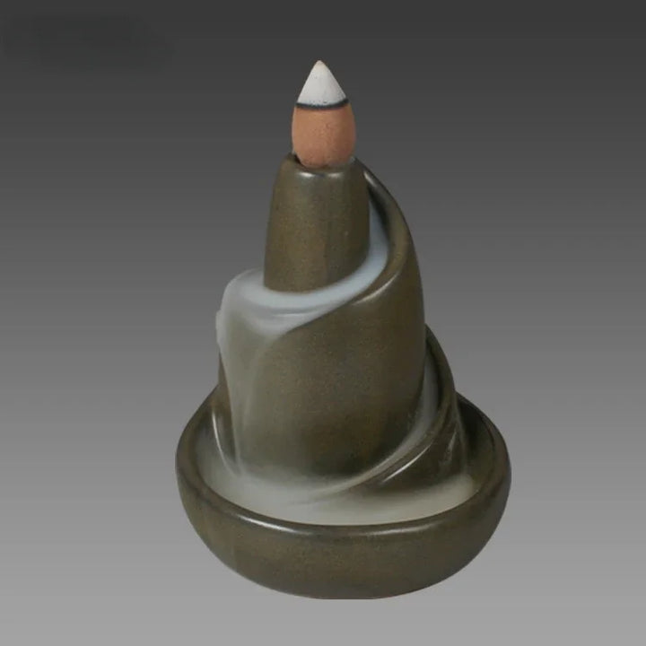 Lisslune | Black River Ceramic Backflow Incense Burner