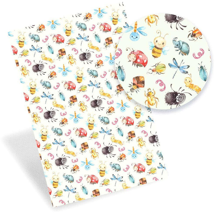 Lisslune | Artistic Synthetic Leather Craft Sheets with Playful Pet Patterns - DIY Creative Kit