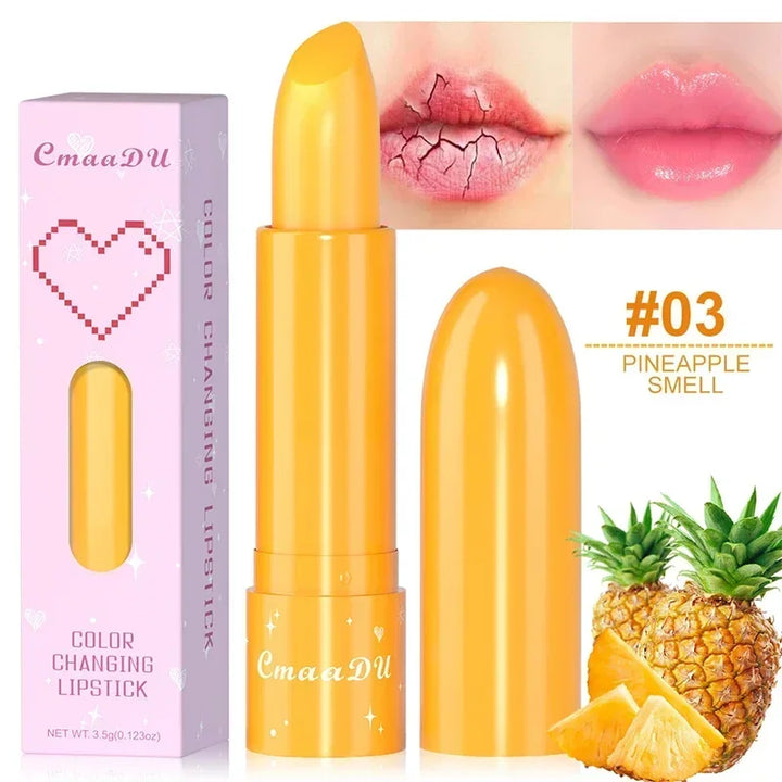 Rynx |6Color Waterproof Fruit Color Toning Gloss Changing Moisturizing Nourishing Glow Play Lip Balm Lip Color Care