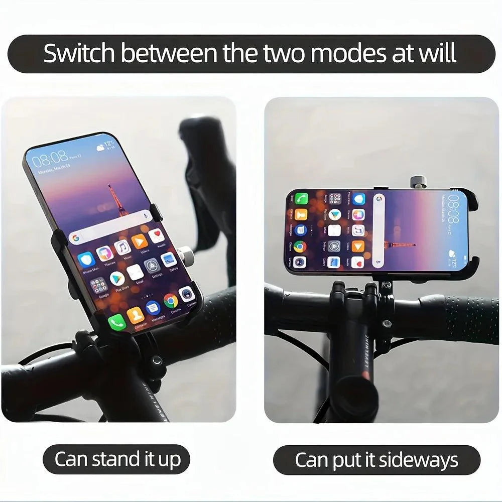 Lisslune | ThinkRider MTB Adjustable 360° Rotatable Phone Holder for Bikes - Non-slip Aluminum Bike Mount