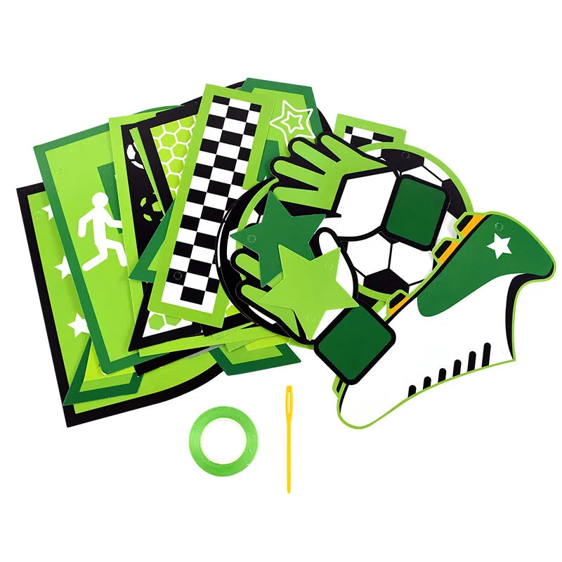Rynx Football Theme Party Happy Birthday Banner Garland Children Boy Football Birthday Decorations Favorites Cupcake Toppers Flags Accessories