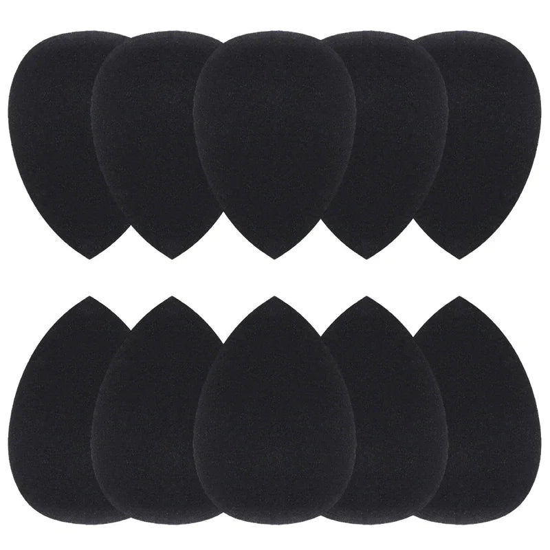 Rynx | 10 Piece Makeup Applicator Super Soft Sponge Powder Blender Black Makeup Sponges Blender Gentle Foundation Contour Blend Puff