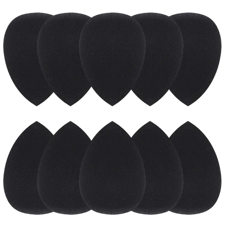 Rynx | 10 Piece Makeup Applicator Super Soft Sponge Powder Blender Black Makeup Sponges Blender Gentle Foundation Contour Blend Puff