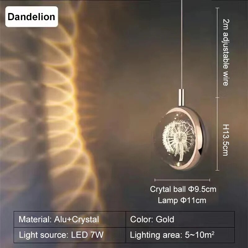 Lisslune | Romantic Crystal Rotating Mood LED Lights