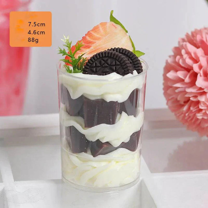 Lisslune | Life-like Artificial Ice Cream Cake Centerpiece for Home Decoration and Photography