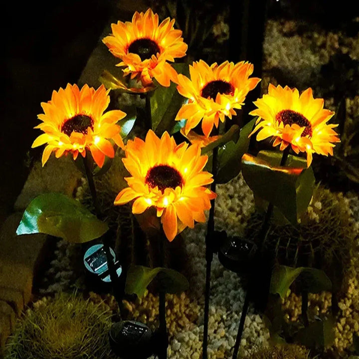 Lisslune | Waterproof Solar Sunflower Lamp for Garden & Terrace