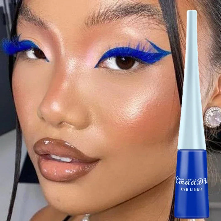 Rynx | Purple Eyeliner Long-lasting Liquid Black Eyeliner Pencil Waterproof Fast-drying Blue White Eyeliner Pencil Korean Cosmetics Tool 18 Colors