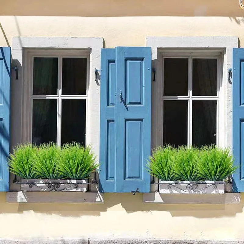 Lisslune | Artificial Wheat Grass Plant Made of Plastic – Decorative Grass for Garden, Home and Outdoor Area