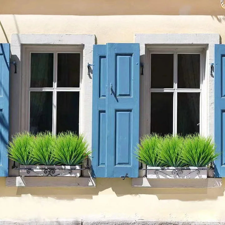 Lisslune | Artificial Wheat Grass Plant Made of Plastic – Decorative Grass for Garden, Home and Outdoor Area