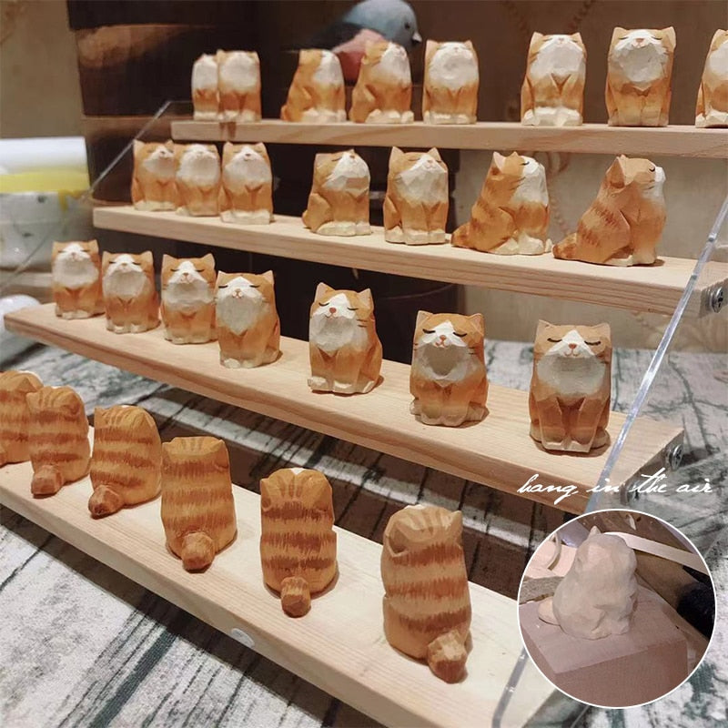 Lisslune | Handmade Wooden Cute Pet Figurines