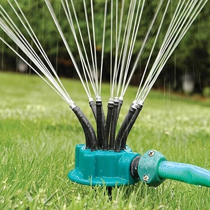 Lisslune | 12-in-1 Garden Irrigation System – Adjustable Sprinkler with 360-Degree Irrigation