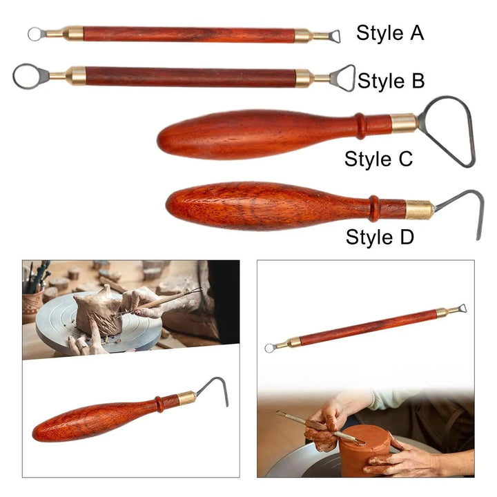 Lisslune | Wooden Handmade Pottery Sculpting Tool - Essential for Making Powerful Mugs and Teacups