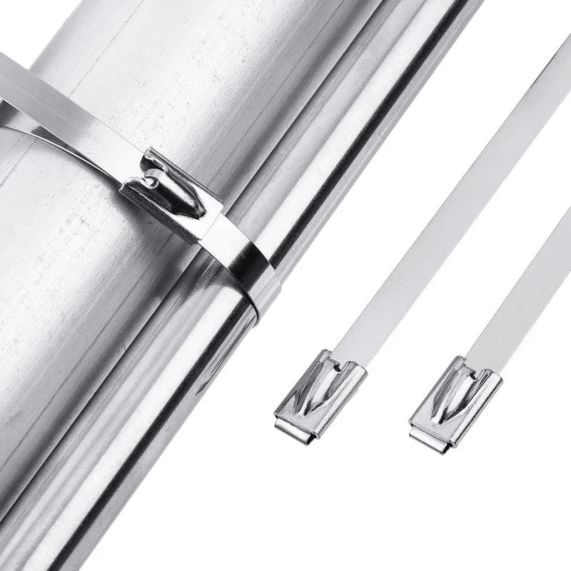 Lisslune | Heavy-Duty Stainless Steel Cable Zip Ties