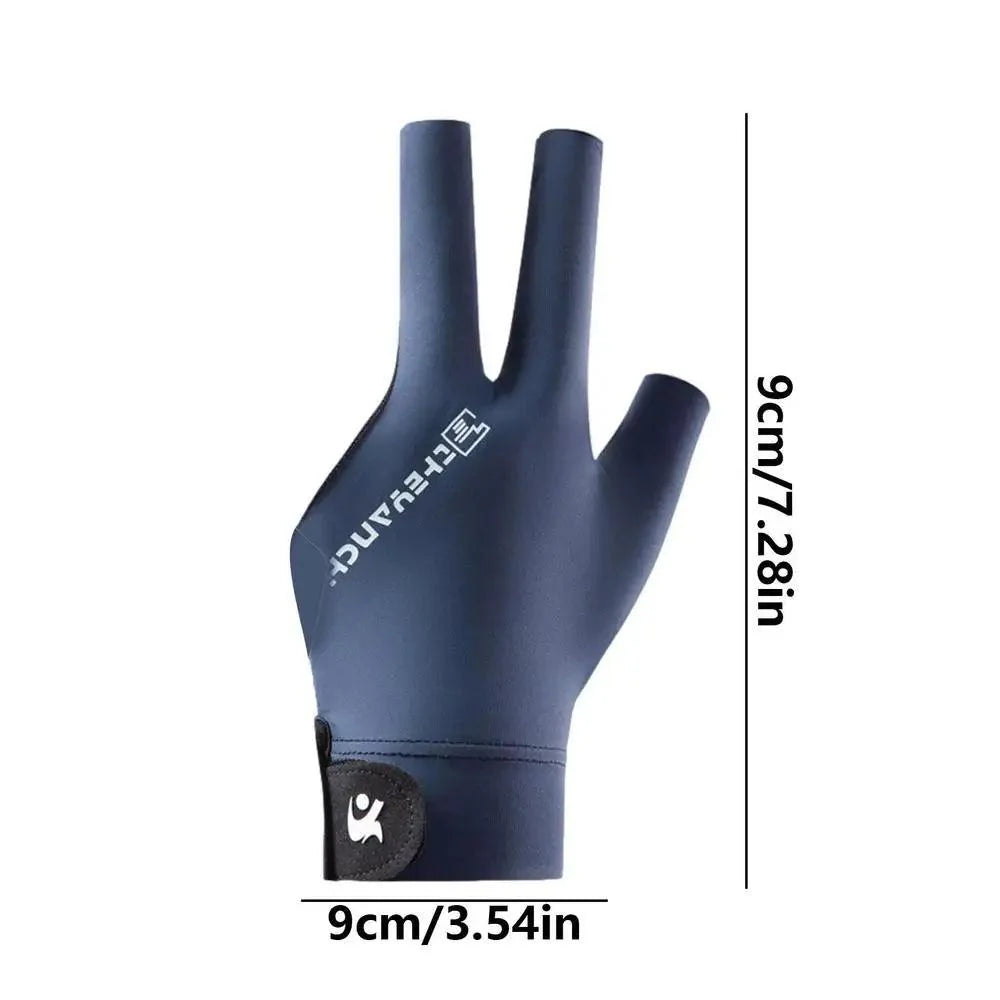 Lisslune | Left-Handed Billiard Glove - Three-Finger Design for Outstanding Performance
