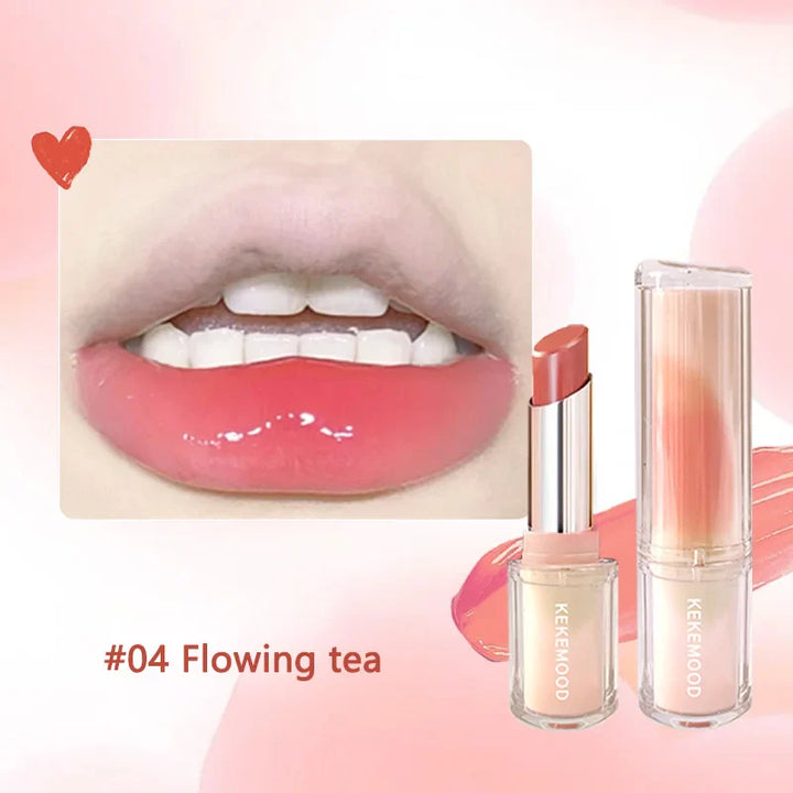 Rynx | Lipstick for Kekemood Moisturizing Mirror Water Light Set Lip Gloss Glass Tea Red Brown Lip Shine Tint Makeup Cosmetics