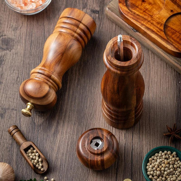 Lisslune | Elegant Acacia Wood Spice Mills - Enhance the Aesthetics of Your Kitchen