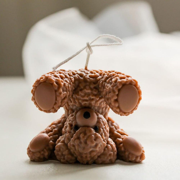 Lisslune | Teddy Bear Candle Making Silicone Mold Set with Dome Design