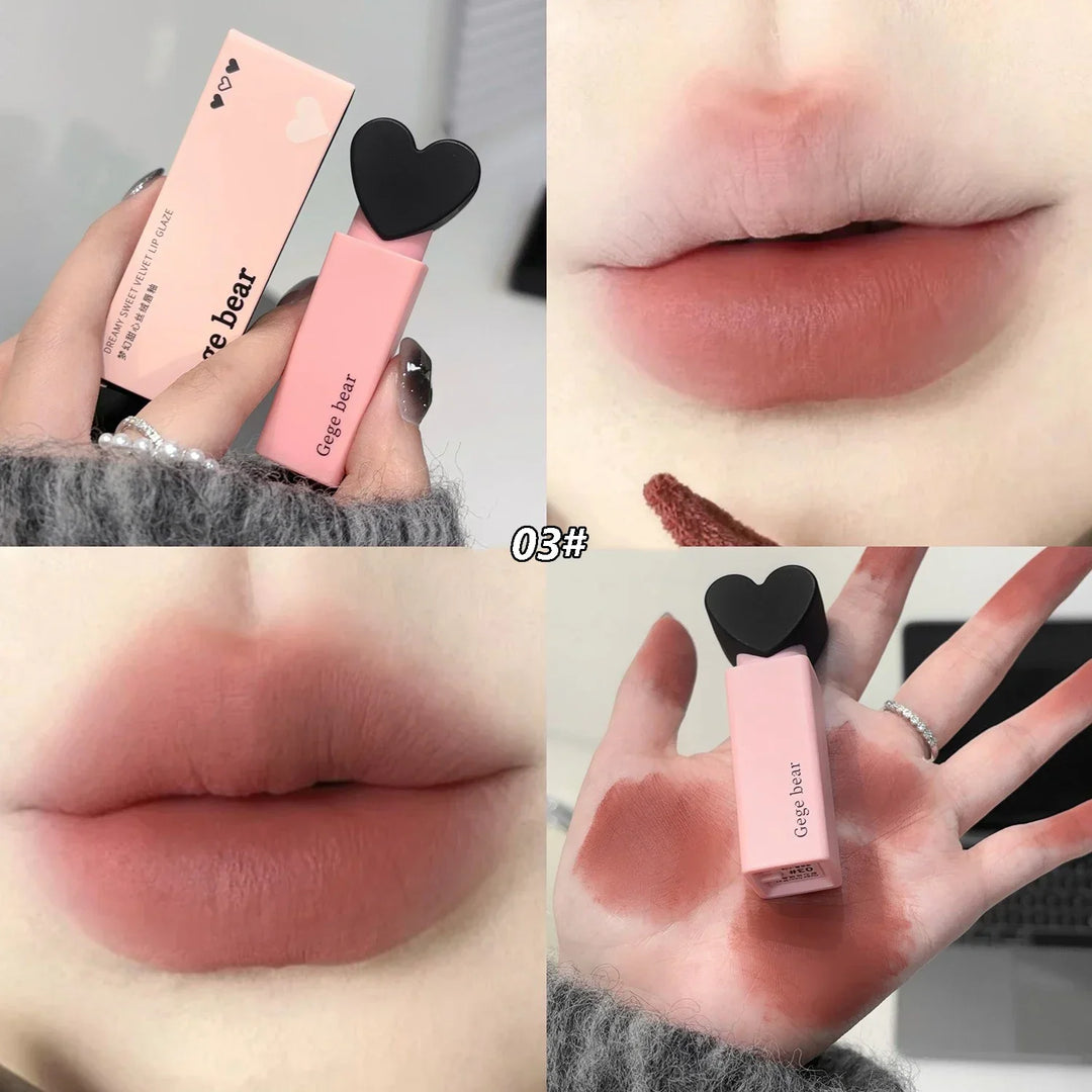 Rynx | 6 Colors Matte Velvet Lipstick Long-lasting Makeup Liquid Lip Gloss Waterproof Non-bleeding Cup Lip Lacquer Tint Makeup Cosmetics