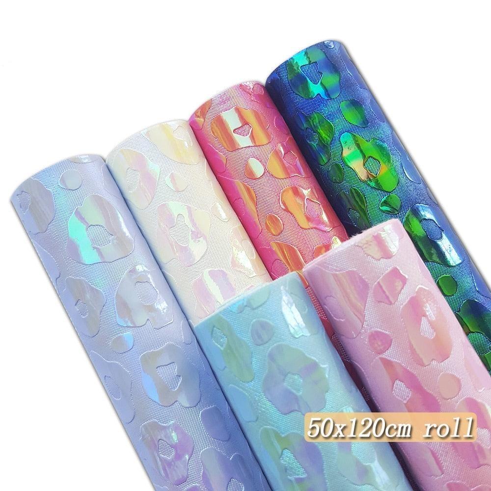Lisslune | Leopard Print PU Leather Craft Roll - Essential Material for Creative Projects