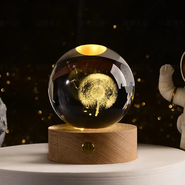 Lisslune | Glowing 3D Crystal Night Lights – Unique Gifts for All Occasions