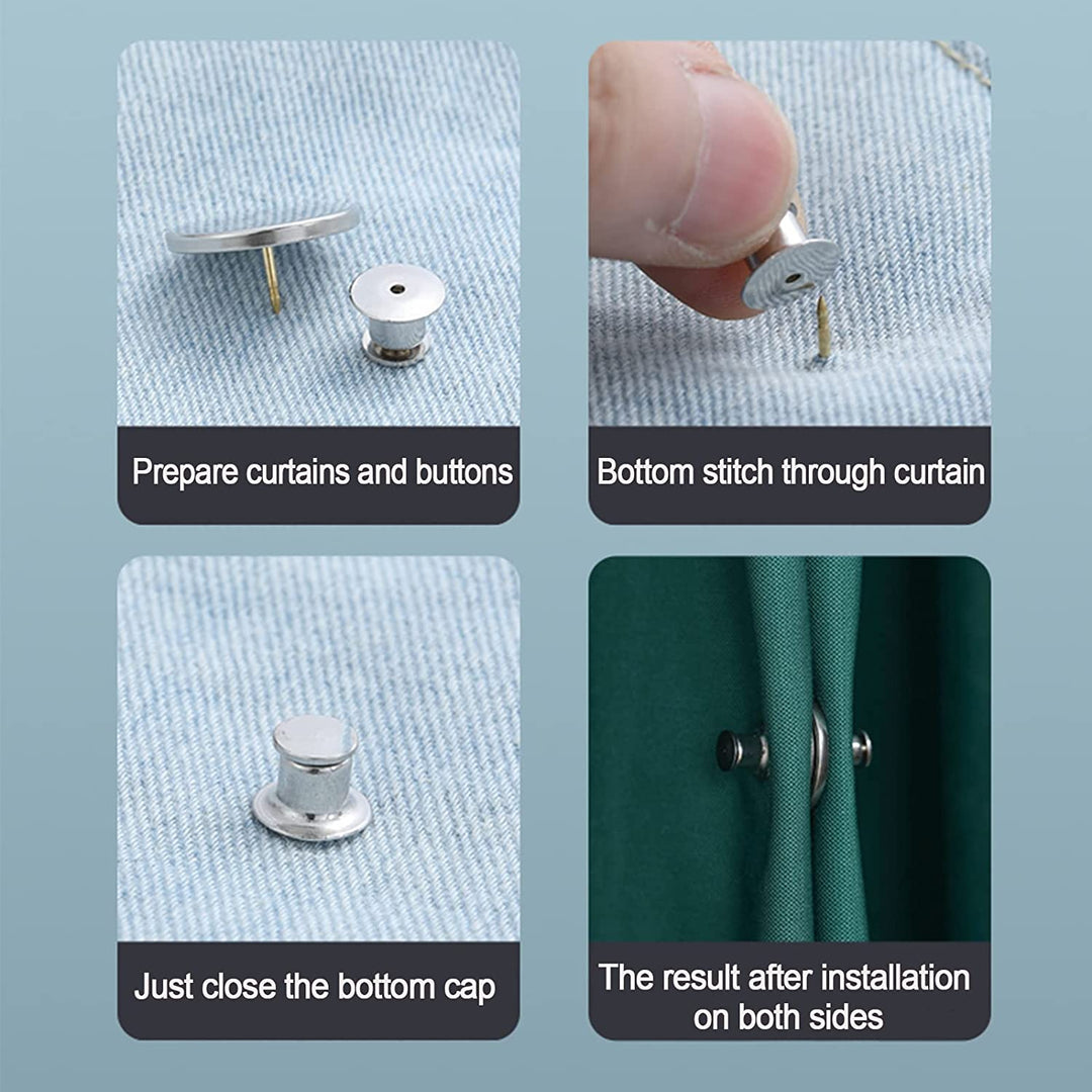 Lisslune | Magnetic Curtain Holder Clip Set