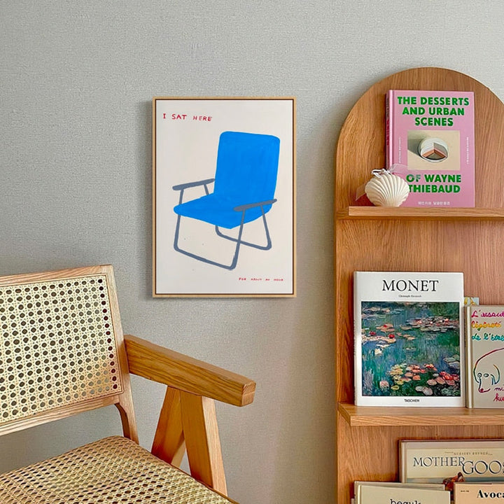 Lisslune | Lemons / Blue Chair Canvas Print